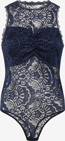 Evoni Body 'Stringbody' in Blau: Vorderseite