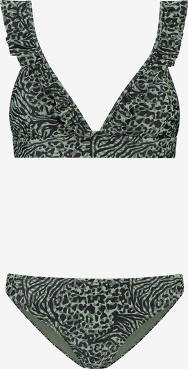 Shiwi Bikini 'BOBBY' in jade / pastellgrün / schwarz, Produktansicht