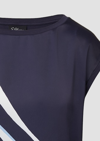 s.Oliver BLACK LABEL Shirt in Blue