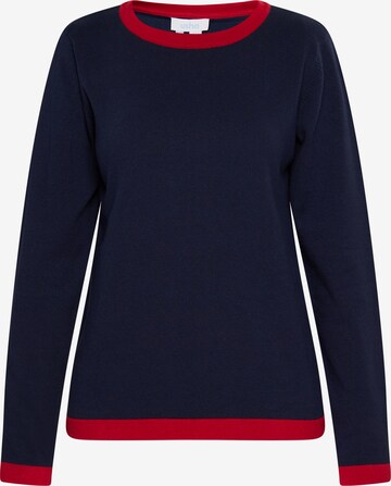 Pull-over usha BLUE LABEL en bleu : devant