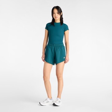 new balance Top 'Ribbed Fitted T-Shirt' in Groen