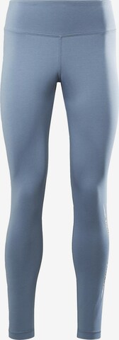 Reebok Skinny Športové nohavice - Modrá
