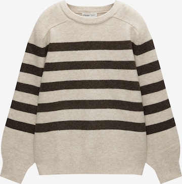 Pull-over Pull&Bear en beige : devant