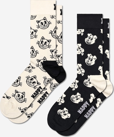 Kojinės 'Dog and Cat' iš Happy Socks, spalva – smėlio spalva / tamsiai mėlyna, Prekių apžvalga