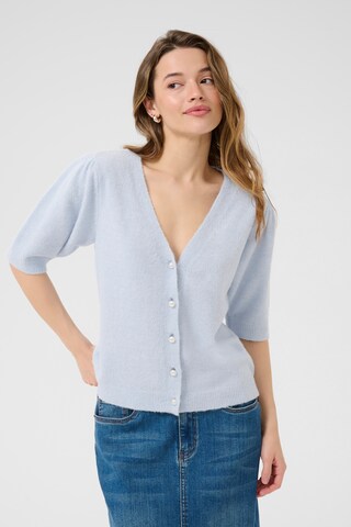 Kaffe Gebreid vest 'Marina' in Blauw: voorkant