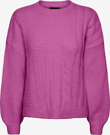 Pull-over 'JAYLEE' PIECES en violet : devant