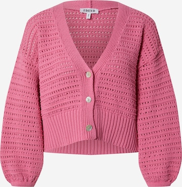 EDITED Knit Cardigan 'Callie' in Pink: front
