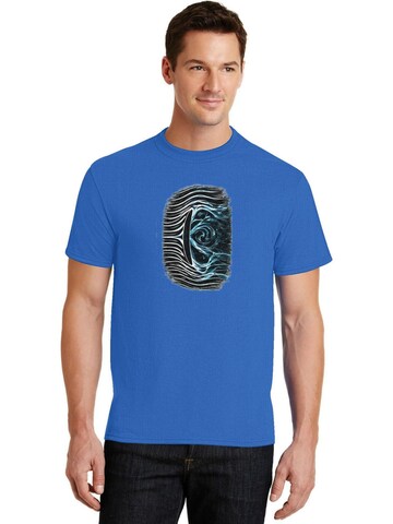 HUSKSWARE Shirt 'Grafik' in Blue: front