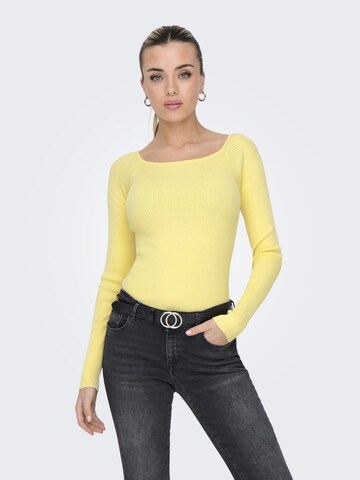 Pull-over 'ONLANJELICA' ONLY en blanc : devant