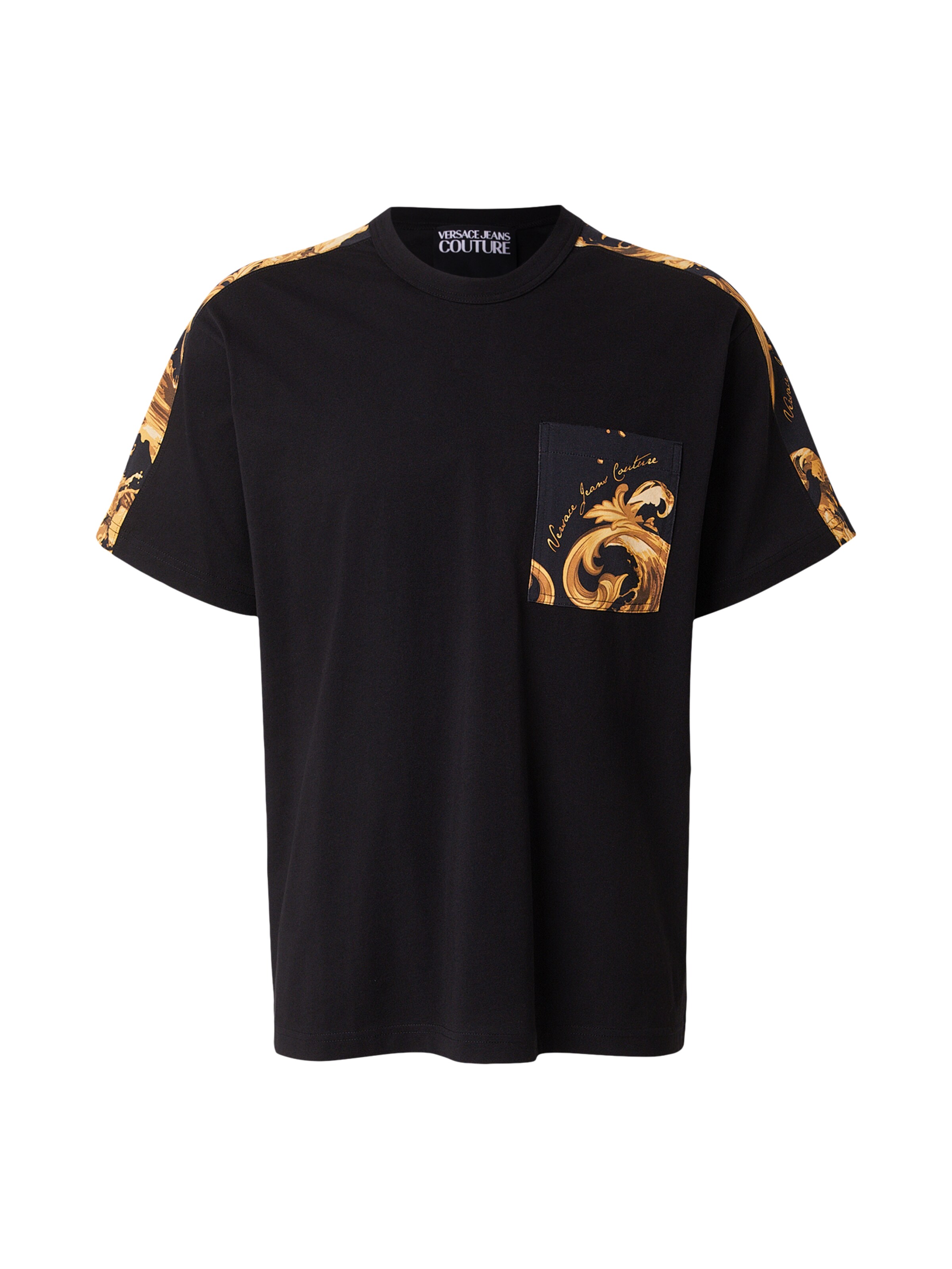 Versace Jeans Couture Футболка в Бежевый / Коричневый / Черный, Обзор товара