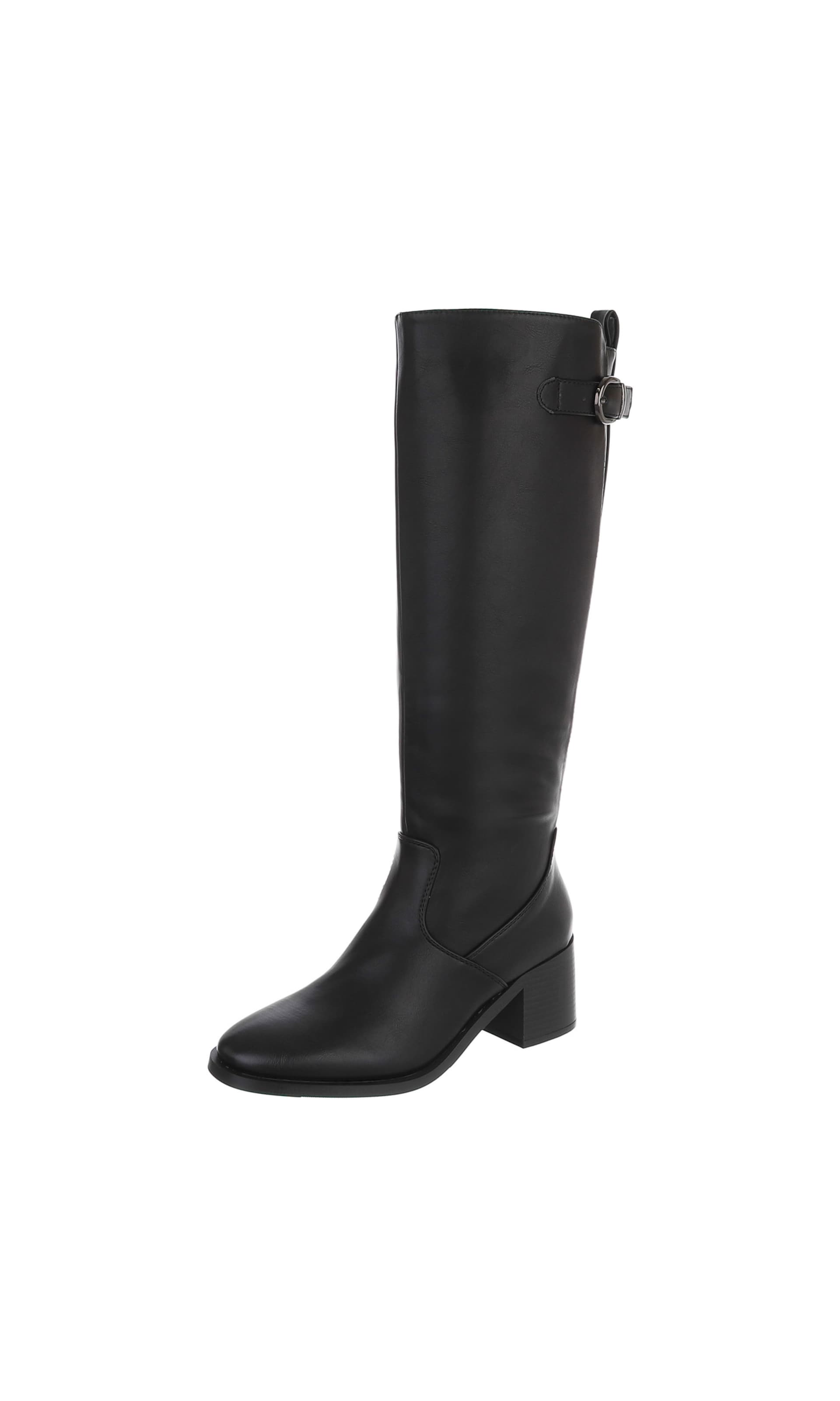 Ital-Design Boots in Black: front