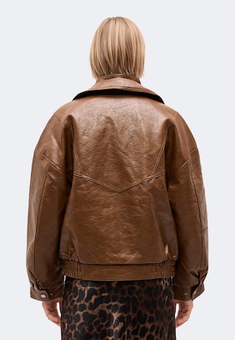 TOPSHOP Between-Season Jacket 'TOPA' in Brown