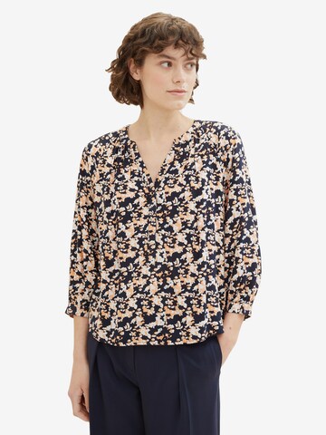 TOM TAILOR Blouse in Blauw: voorkant