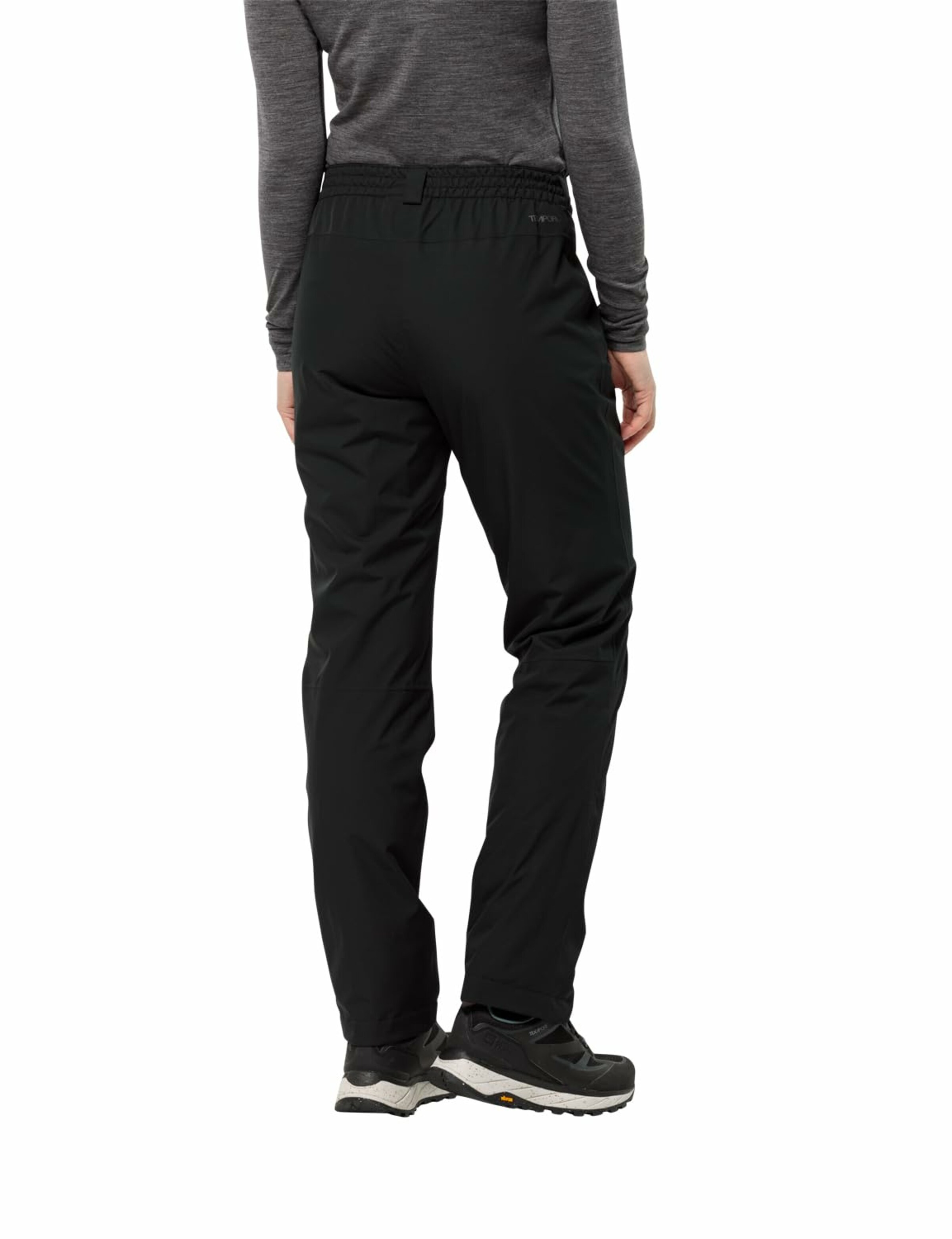 JACK WOLFSKIN Regular Outdoor trousers in Black
