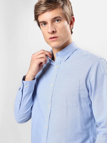 JACK & JONES - Ajuste estrecho Camisa 'Oxford' en azul