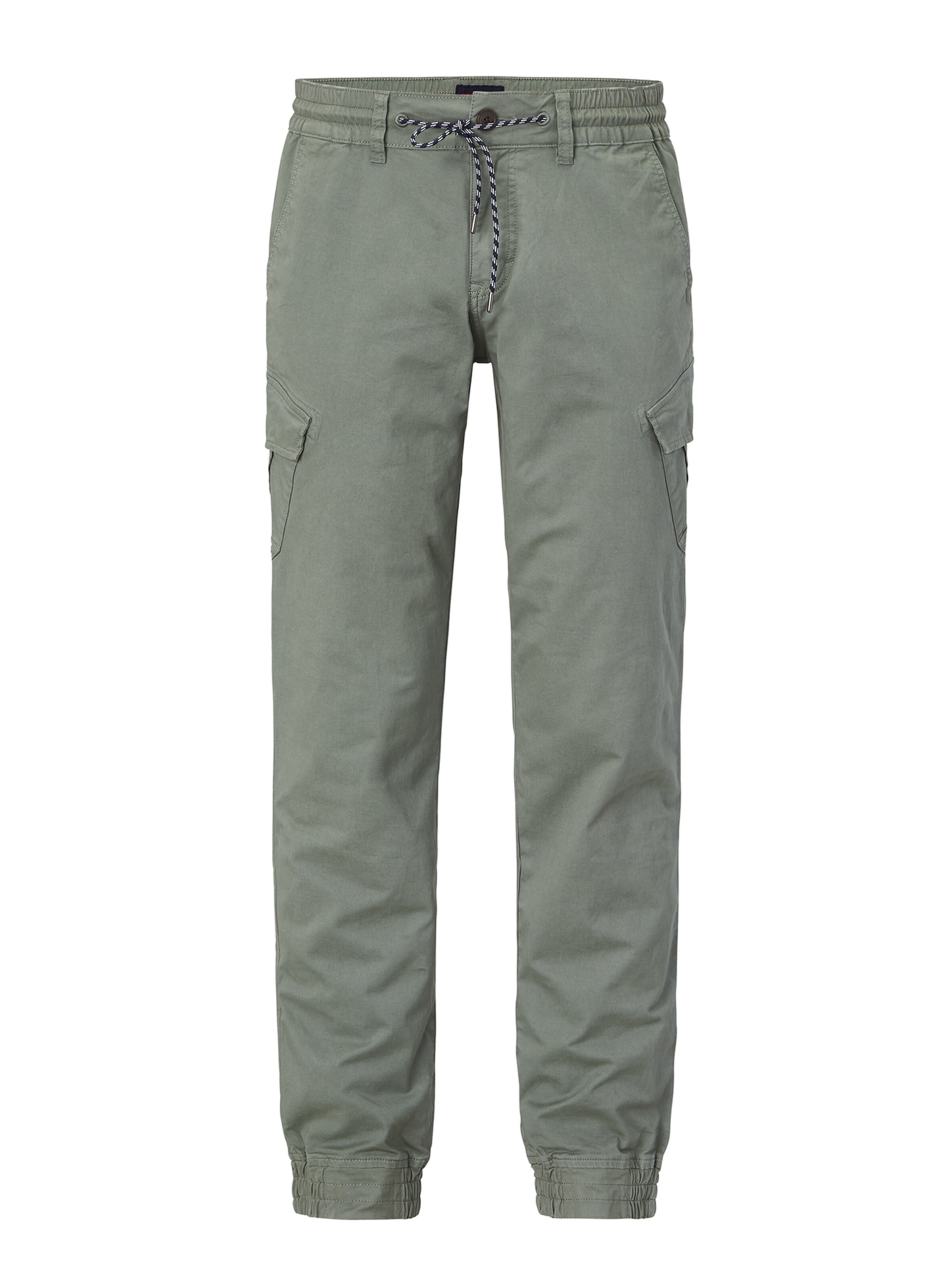 PADDOCKS Tapered Cargohose in Grün: Vorderseite