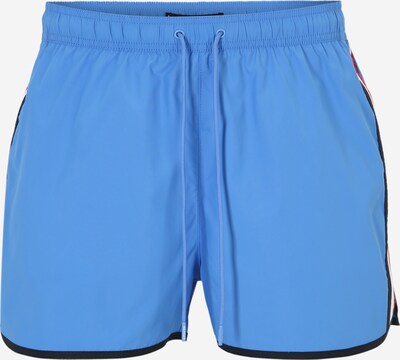 Tommy Hilfiger Underwear Shorts de bain 'RUNNER' en bleu marine / bleu roi / rouge / blanc, Vue avec produit