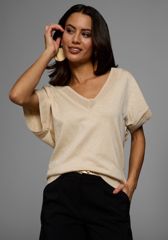 LAURA SCOTT Pullover in Beige: Vorderseite