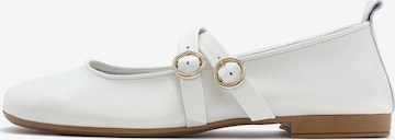 Ballerines à lanières Derimod en blanc : devant