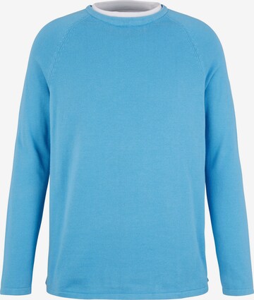 TOM TAILOR DENIM Sweater in Blue: front