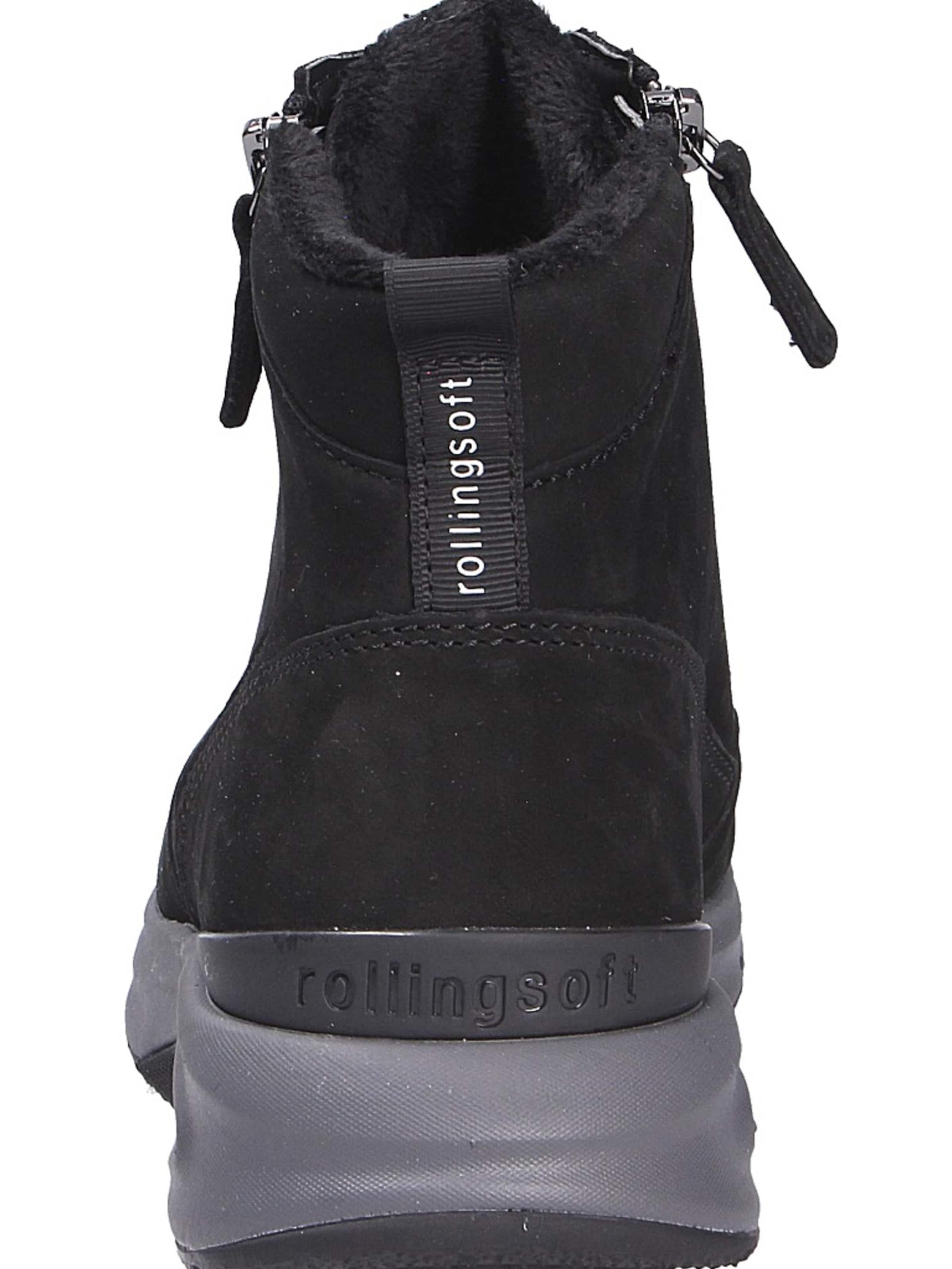 GABOR Lace-Up Boots in Black