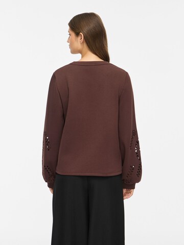 VILA Sweatshirt 'SANDY' in Braun