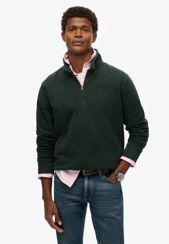 Sweat-shirt 'The Merchant Store' Superdry en vert : devant