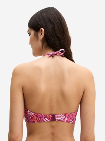 Marc O'Polo Bandeau Bikinitop ' Abstract Leaf ' in Oranje