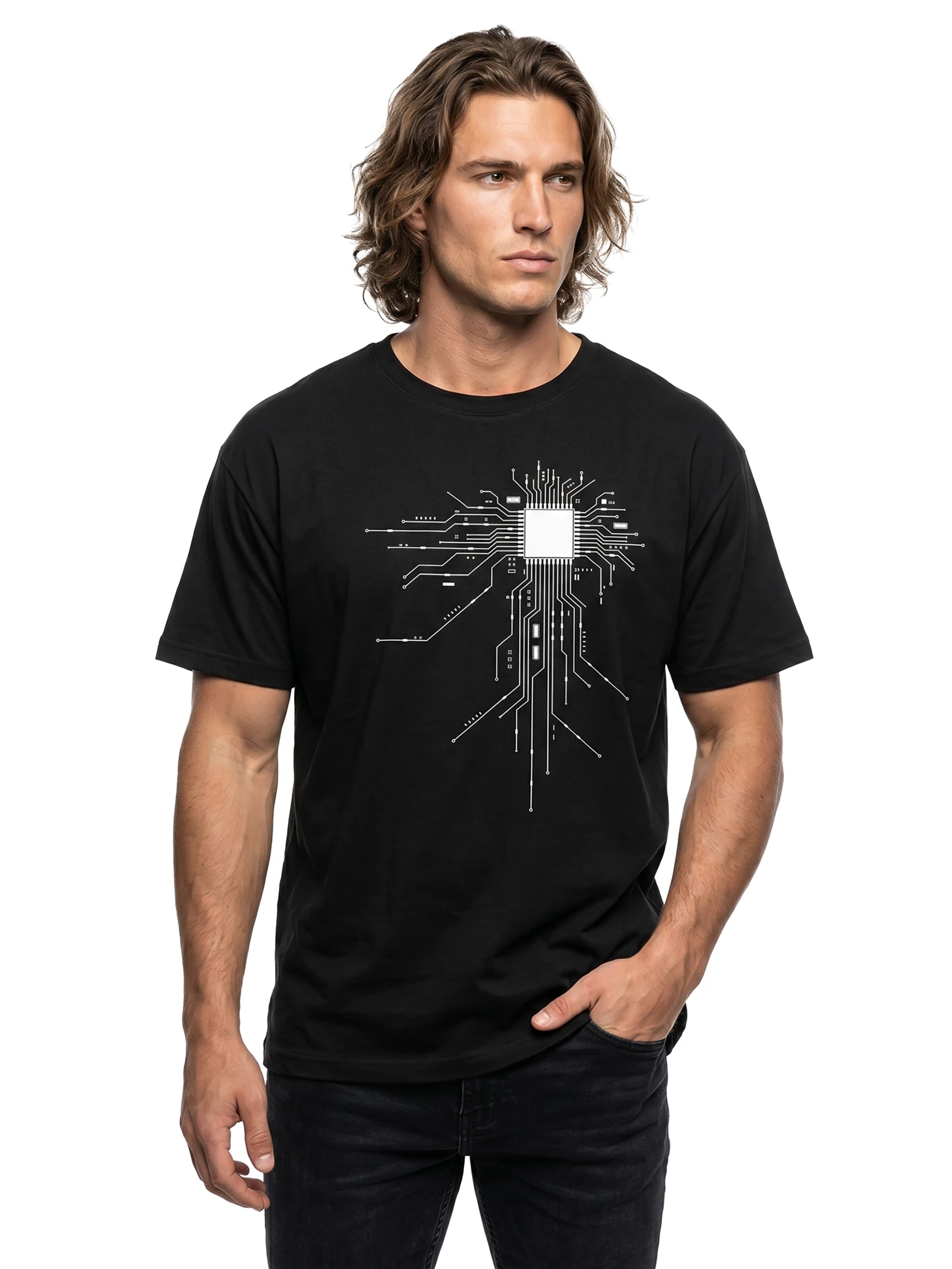 MAKAYA Shirt 'CPU' in Black