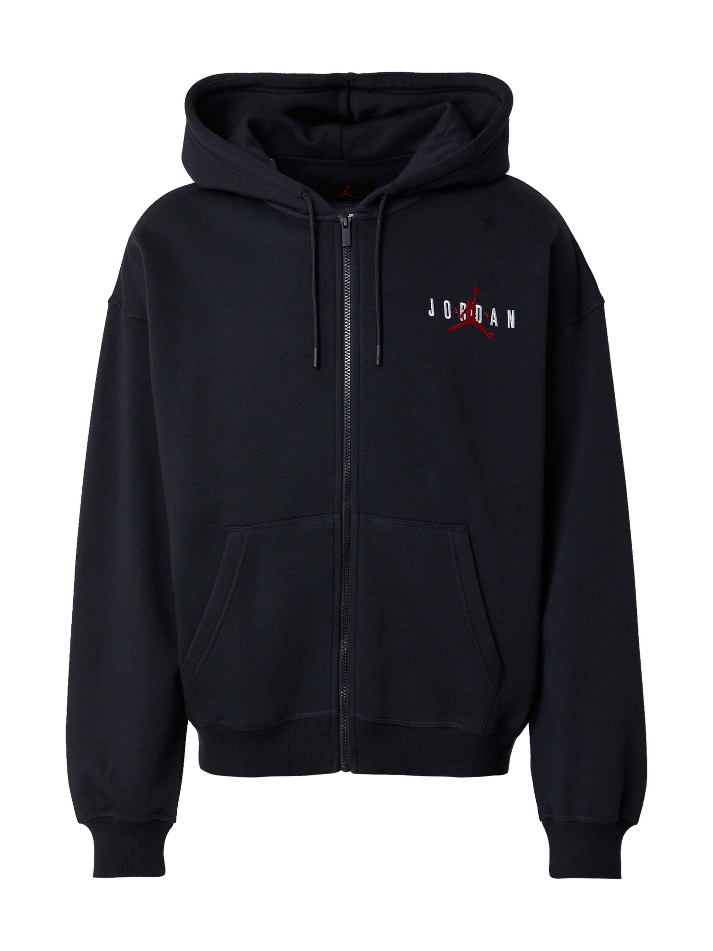 Jordan Ζακέτα φούτερ 'BRK' σε μαύρο: μπροστά