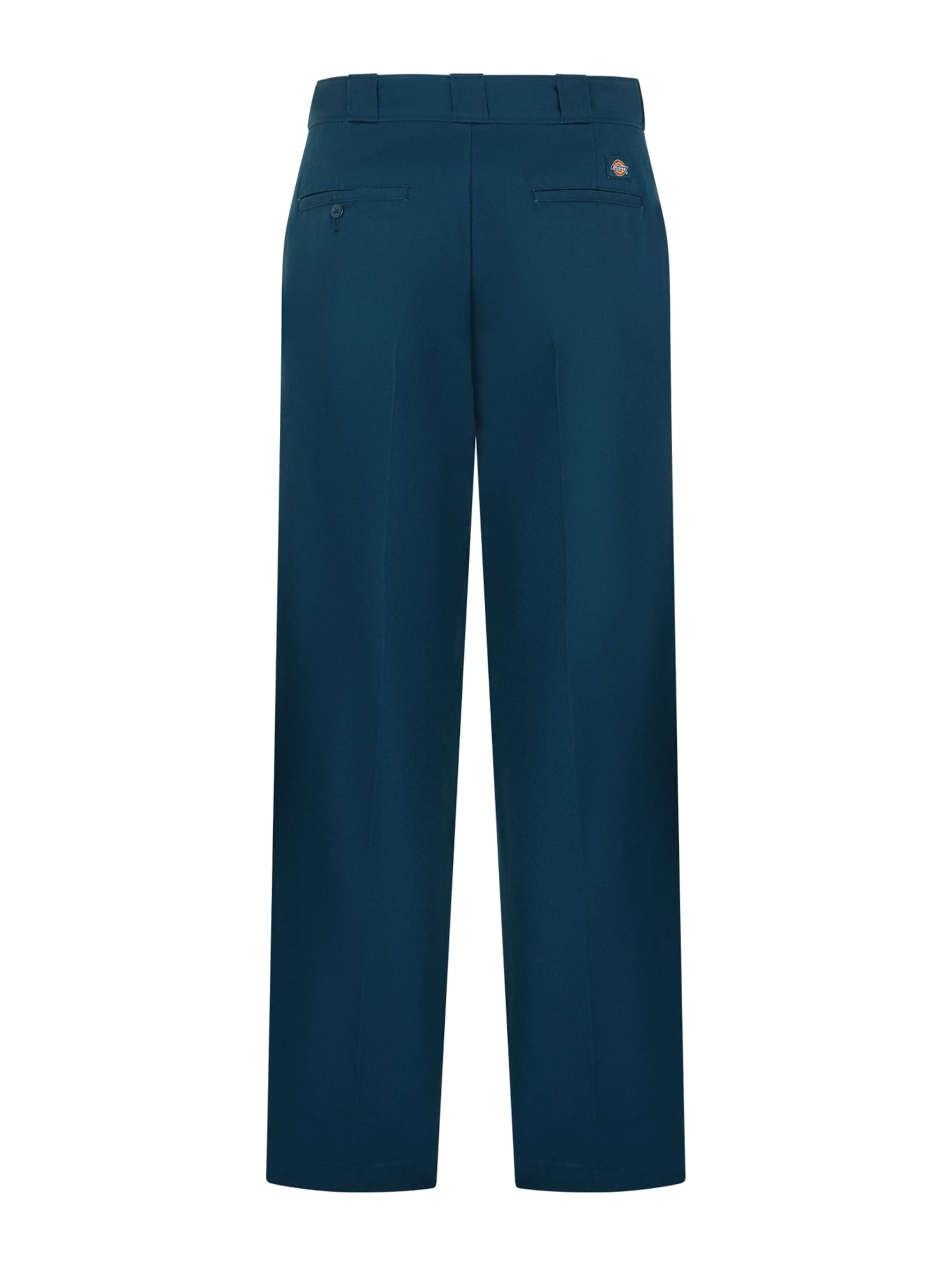 DICKIES Regular Trousers with creases 'WORK' in Blue