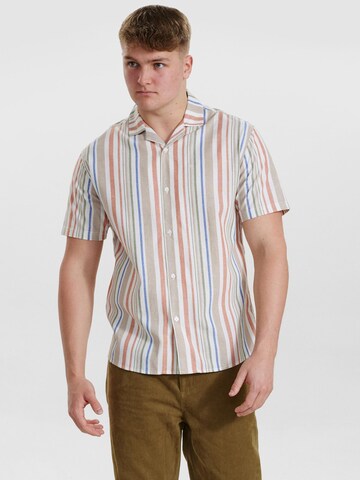 Dxnmxrk Shirt 'DXEgon' in Beige: voorkant