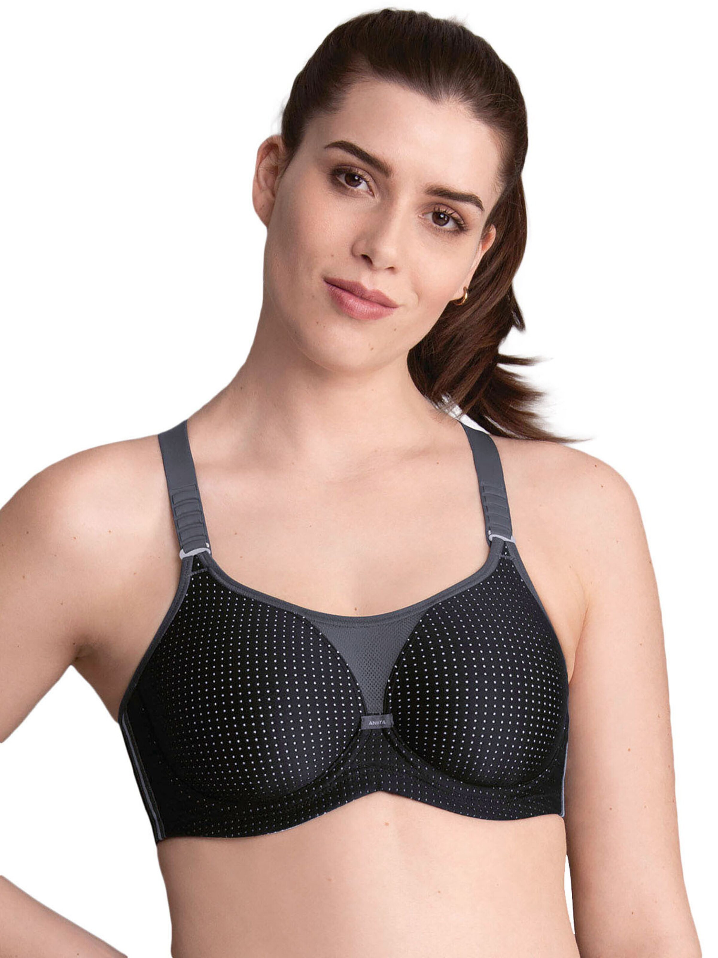 ANITA Bustier BH 'performance wireX'‌‌‌‌‌‌ in Schwarz: Vorderseite