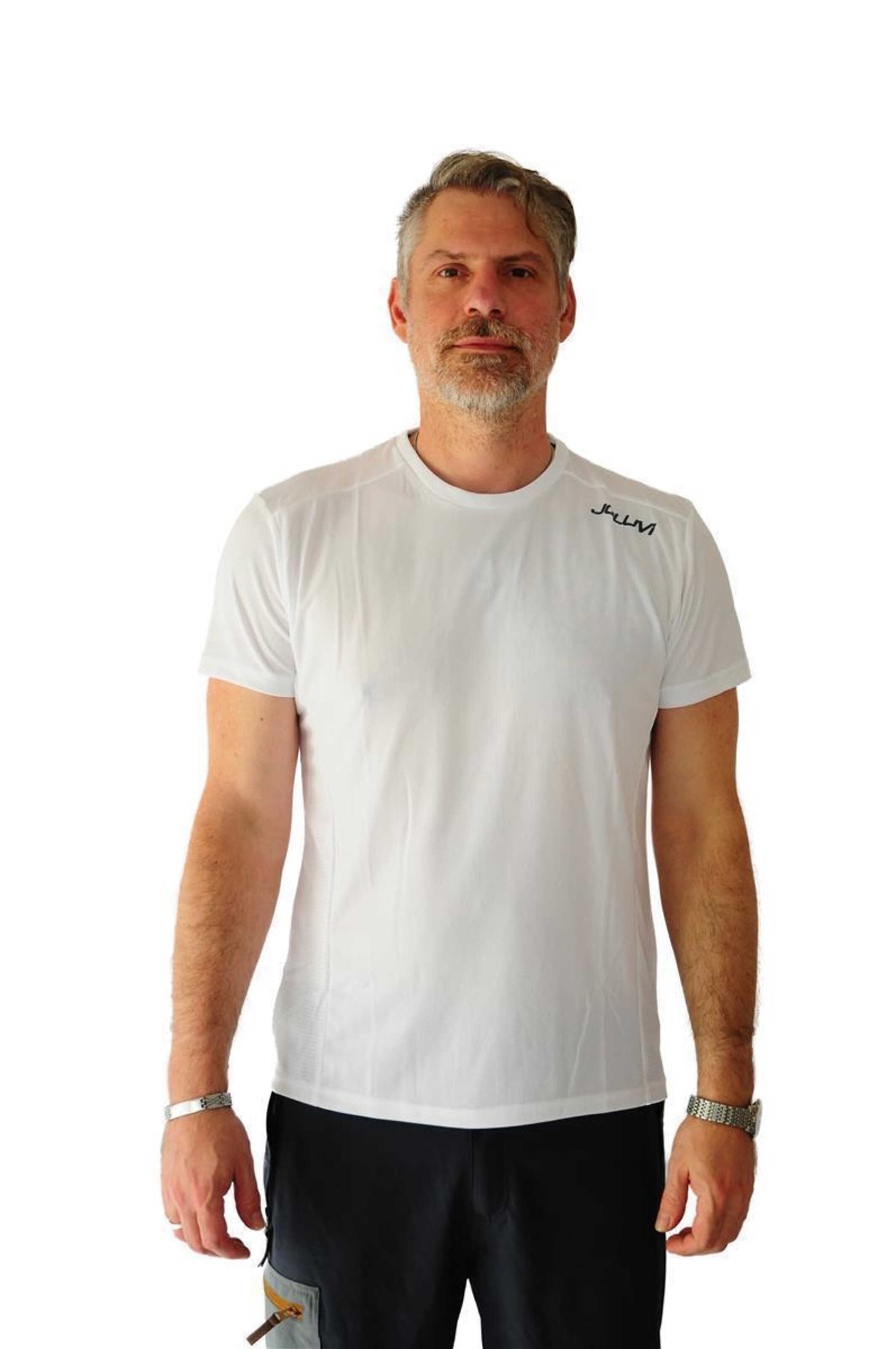 Joluvi Sportshirt  Duplex' in Weiß: Vorderseite