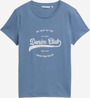 TOM TAILOR DENIM T-Shirt in Blau: Vorderseite