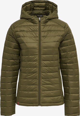 Veste d’hiver Hummel en vert : devant