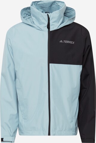 ADIDAS TERREX Outdoor jacket 'Primegreen' in Blue: front