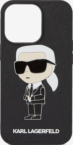 Karl Lagerfeld Smartphonehülle 'Ikonik 2.0 iPhone 13 Pro' in Schwarz: predná strana