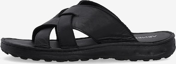 VENEZIA Pantolette in Schwarz: Vorderseite