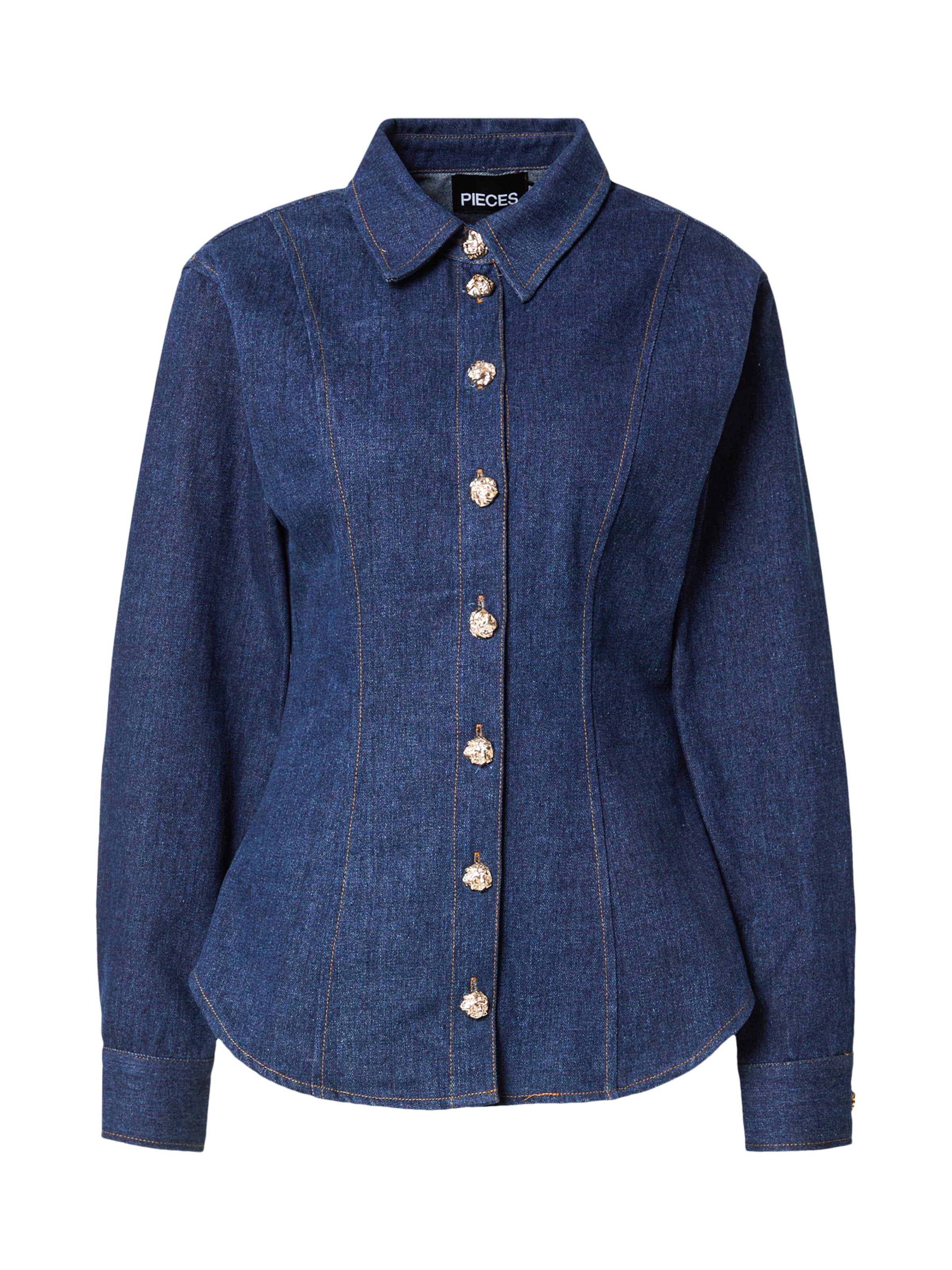 PIECES Μπλούζα 'PCFABIA' σε μπλε: μπροστά