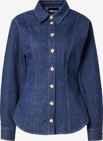 PIECES Pusero 'PCFABIA' värissä sininen: etupuoli