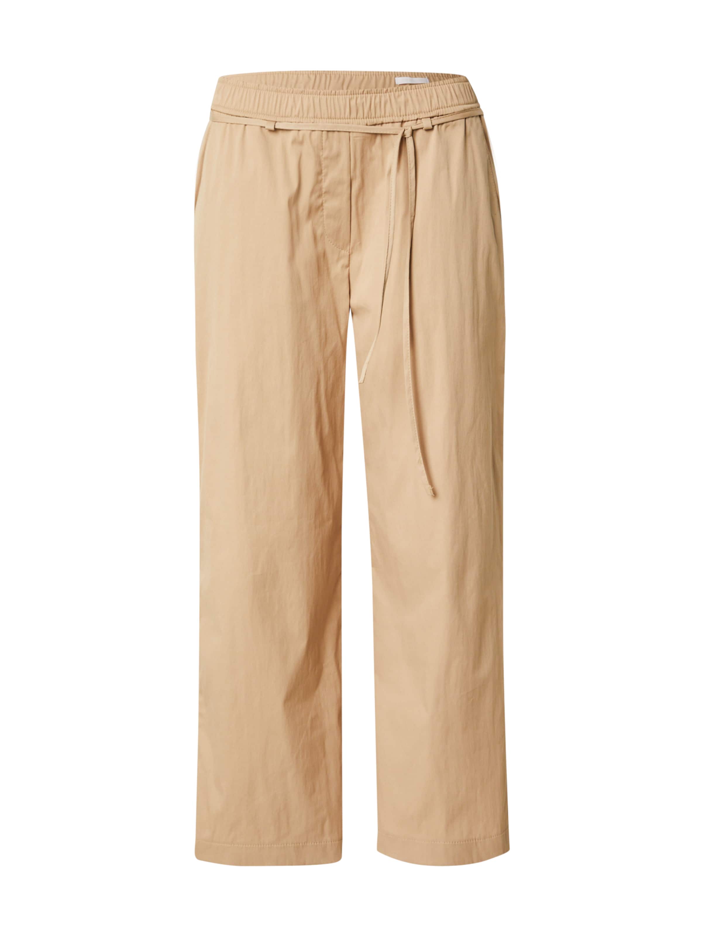 Wide Leg Pantalon 'Chiara' MAC en beige : devant