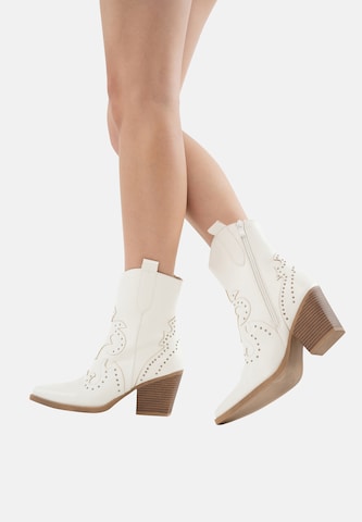 Salinyang Cowboy boot in White