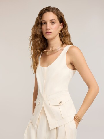 Gilet de costume MOTIVI en blanc