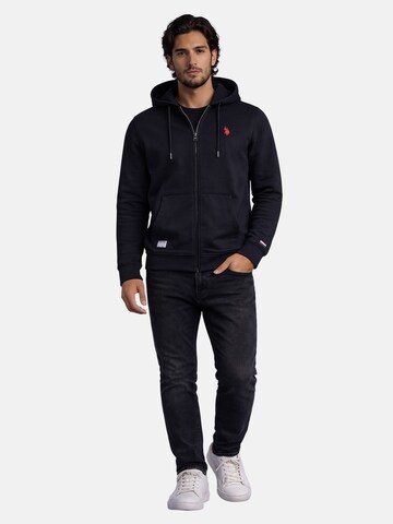 U.S. POLO ASSN. Sweatjacke in Schwarz