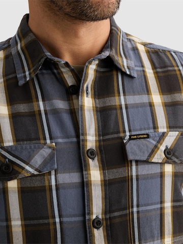 Regular fit Camicia 'Shirt with lumberjack check pattern and herringbone texture' di PME Legend in lilla