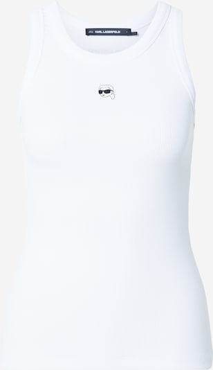 Palaidinė be rankovių 'Ikon' iš Karl Lagerfeld, spalva – smėlio spalva / juoda / balta, Prekių apžvalga