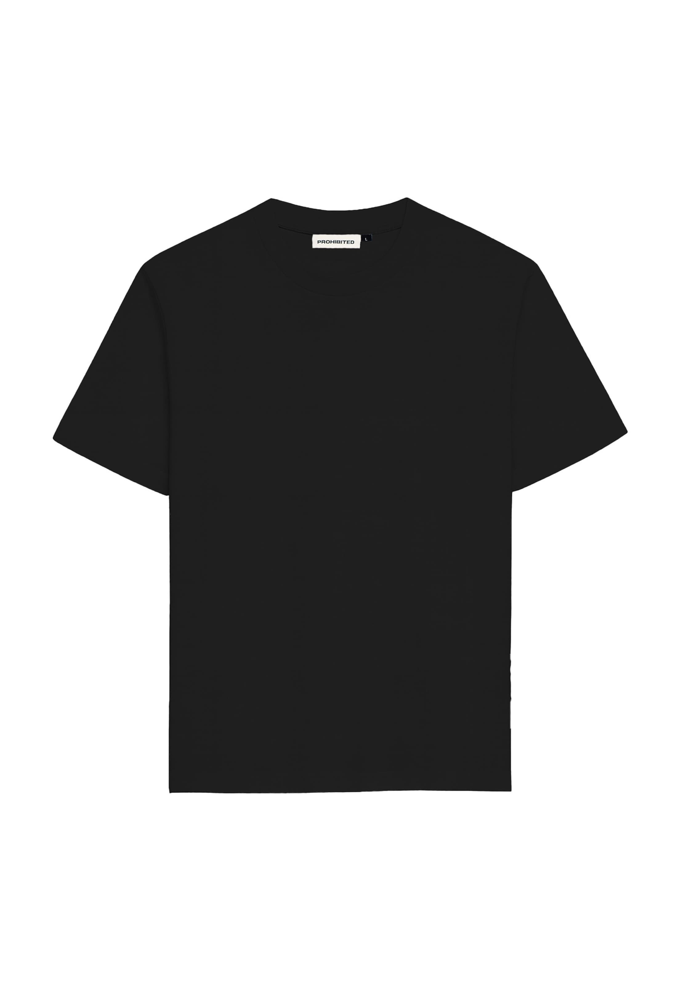 T-Shirt Prohibited en noir : devant