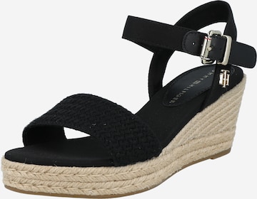 Sandales TOMMY HILFIGER en noir : devant