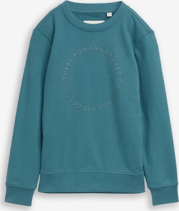TOM TAILOR Sweatshirt in Green: front